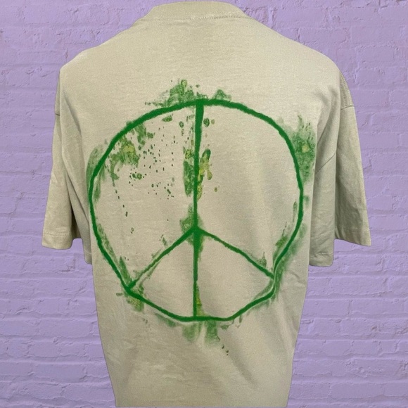 Zara oversized peace sign cotton tee small - Picture 6 of 8